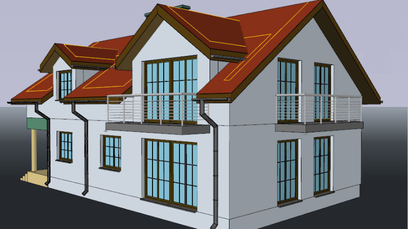 3D визуализация проекта загородного дома