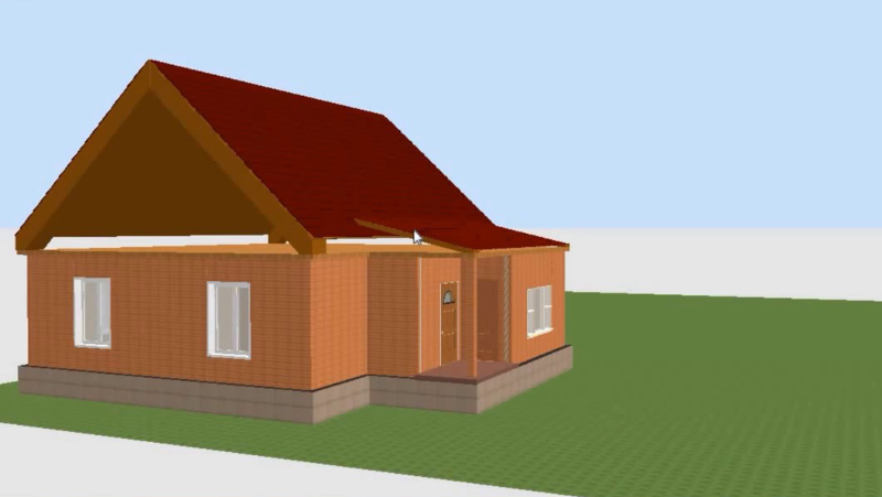 3D изображение дома