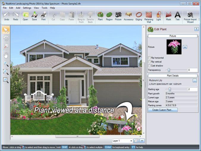 Скриншот интерфейса Realtime Landscaping Architect