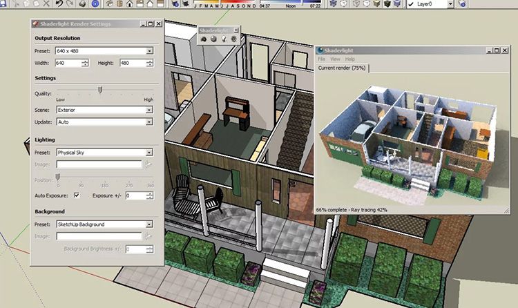 Эта программа познакомит вас с тонкостями моделирования с азов. Вы научитесь рисовать, измерять вращать предметы, «играть» с текстурами, создавать презентации, а также совершать 3D-экскурсии по созданному вами дому.